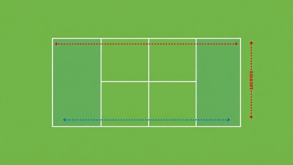 테니스 코트 구역 도면